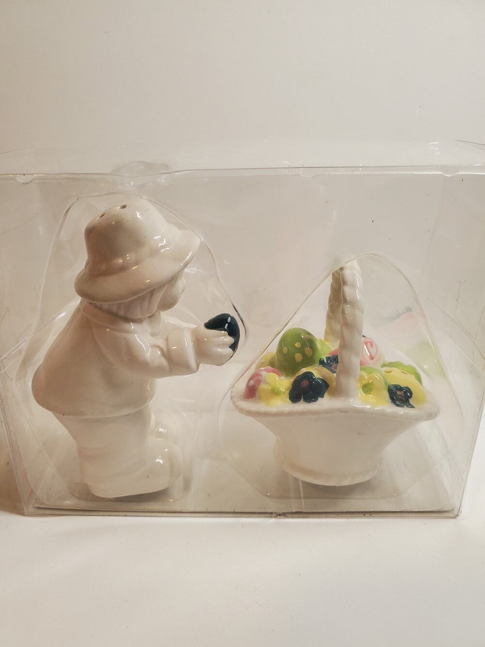 Girl with Easter Egg Basket Salt and Pepper Shaker